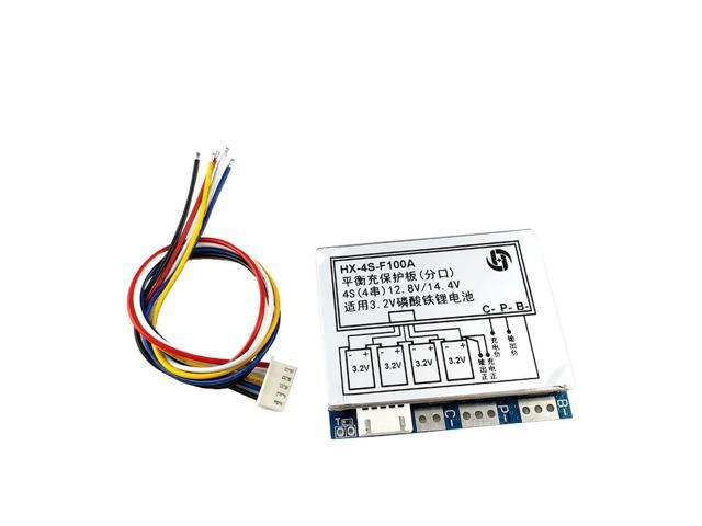 4S 12.8V/14.4V 100A High Current Li-FePO4 Charger/Discharger Protection Board Split Port BMS Active Equalizer Module