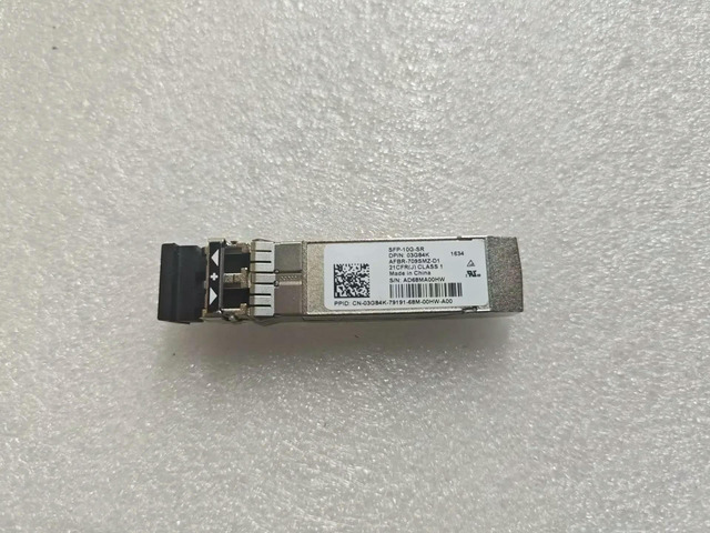 SFP 10G/SFP-10G-SR/03G84K/AFBR-709SMZ-D1/LC-LC 10Gbase-SR 850nm 300m/10g Network Adapter Switch/Del-l 10g Multimode Fiber Module