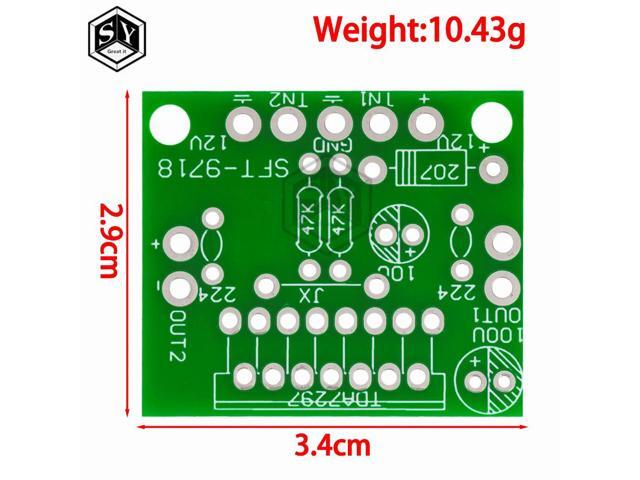 1set TDA7297 amplifier board spare parts dc 12v grade 2.0 dual audio encoding 15w electronic diy kit Rated 4.9 /5 based on 328
