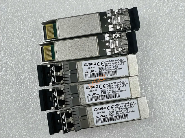 1PCS AFBR-57F5MZ-ELX/EMULEX 16g 850nm 300M dual port hba module sfp/Emulex LPe16002 LPE16000 LPe16002B-M6 emulex 16g