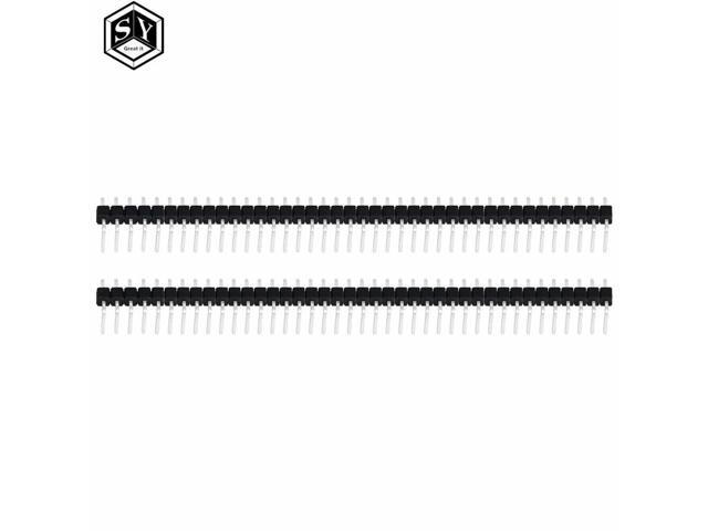 Hot Sale 10pcs 40 Pin 1x40 Single Row Male 2.54mm Breakable Pin Header Right Angle Connector Strip bending