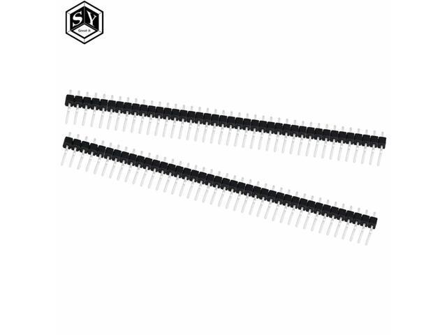 Hot Sale 10pcs 40 Pin 1x40 Single Row Male 2.54mm Breakable Pin Header Right Angle Connector Strip bending