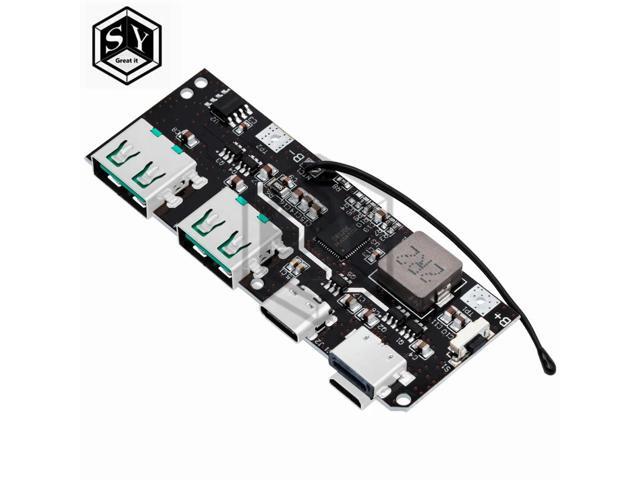 QC4.0 QC3.0 LED Dual USB 5V 4.5A 22.5W Micro/Type-C USB Mobile Power Bank Charging Module Temperature / Circuit Protection