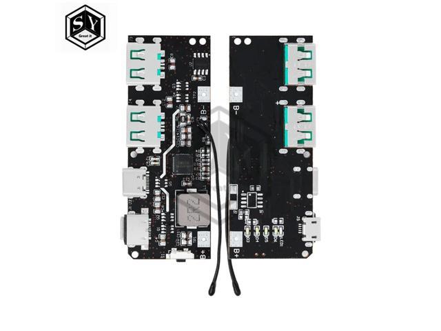 QC4.0 QC3.0 LED Dual USB 5V 4.5A 22.5W Micro/Type-C USB Mobile Power Bank Charging Module Temperature / Circuit Protection