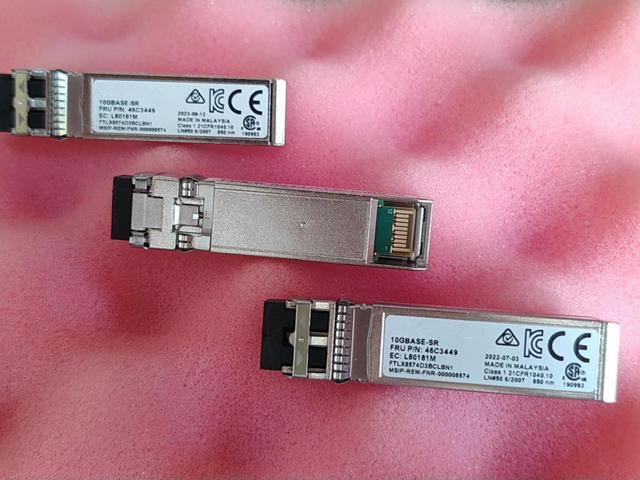 46C3449 10g Sfp 850nm FTLX8574D3BCLBN1 L80181M 10GBASE-SR 10g Sfp+ Fiber Optical Module