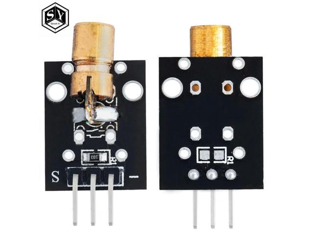 1PCS KY-008 650nm Laser sensor Module 6mm 5V 5mW Red Laser Dot Diode Copper Head for DIY Kit