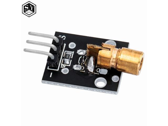 1PCS KY-008 650nm Laser sensor Module 6mm 5V 5mW Red Laser Dot Diode Copper Head for DIY Kit