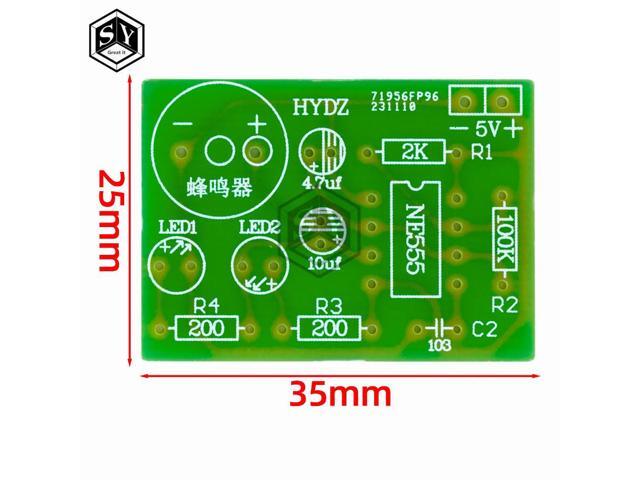 555 Multi harmonic Oscillator Kit NE555 Non Steady State Circuit Double Flash Lamp Electronic Manufacturing Parts