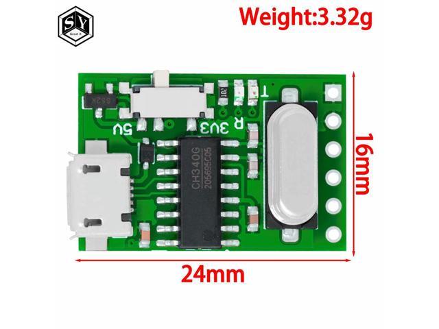 USB to TTL converter Micro UART module CH340G CH340 3.3V 5V switch for downloader pro mini