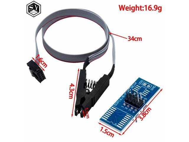SOIC8 SOP8 Test Clip For EEPROM 93CXX/25CXX/24CXX in-circuit programming on USB Programmer TL866CS TL866A EZP2010