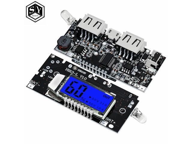 Dual USB 5V 1A 2.1A Mobile Power Bank Charger PCB Power Module Accessories For Phone DIY LED LCD Module Board