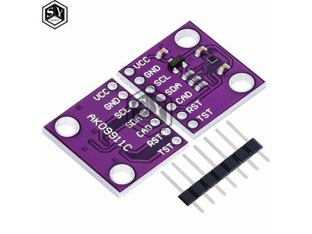 AK09911C 3-Axis Digital Magnetometer Module with Hall Sensor (I2C Interface) for /Raspberry Pi
