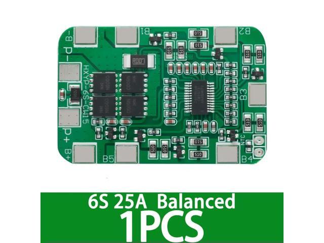 6S 22.2V 25.2V 14A 20A Li-ion Lithium Charger Protection Board with Balanced PCB BMS 6 Pack Cells Module