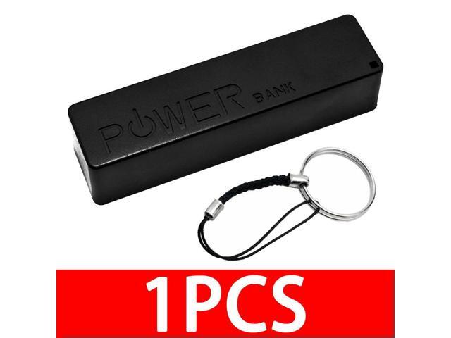 1PCS USB Power Bank Case Kit Charger DIY Box Shell Kit Black For