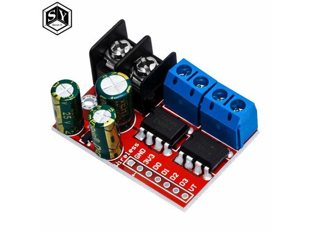 H Bridge Remote Control 5A 3V-14V Dual DC Motor Drive Module Voltage Reverse PWM Speed Regulation Double Super L298N 5AD