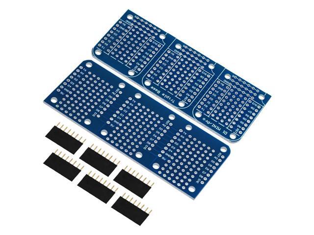 Triple-Shield Double-Sided Perf Board WeMos D1 Mini/for -Compatible Expansion Board for Prototyping