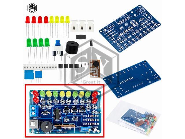 DC4.5-5V CD4060 SMT DIY Music LED Color Light Circuit Soldering Practice Module Bulk Soldering Learning Demo Kit