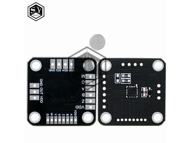 MT6701QT Magnetic Angle Encoder: 4-Interface Magnetic Induction Sensor Direct Replacement for AS5600
