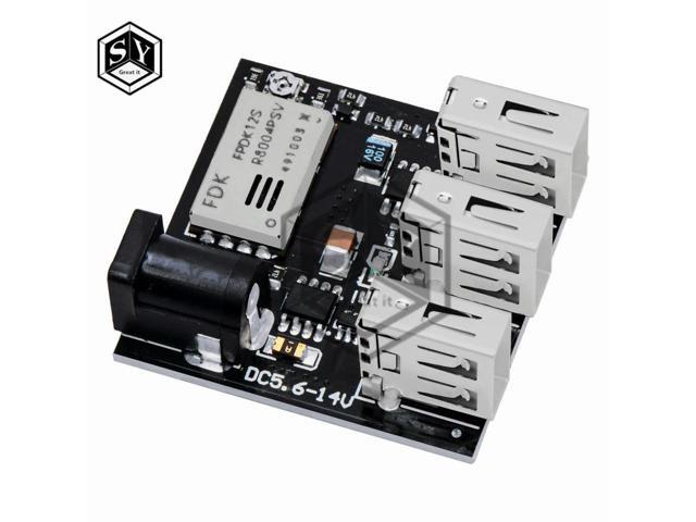 DC-DC 9V/12V To 5V 8A Step Down Power Charger Bank Board 3 USB Mini Charging Module Step-Down Buck Converter For