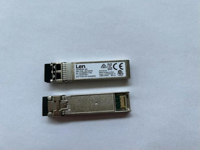 Fiber Optical 25G SFP Module Len-ovo 25GBASE-SR FTLF8536P4BCL 00YD275 850NM 25Gb Fiber Optical Module
