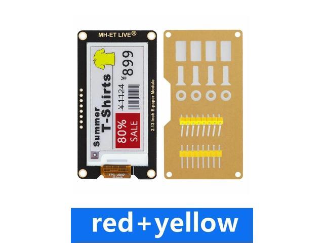 2.13' 2.13 Inch Epaper Module E-paper E-Ink EInk Display Screen SPI Support For UNO STM32 Raspberry PI ESP32