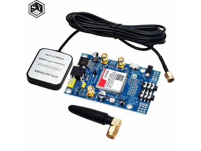 SIM808 instead of SIM908 module GSM GPRS GPS Development Board IPX SMA with GPS Antenna availe for Raspberry Pi for