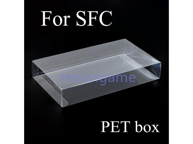 1pc JP Version PET Box For SFC Protector Color Box Collection Display Transparent Box