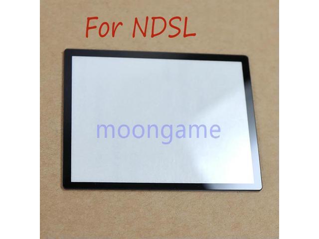 2pcs Repair Parts Top LCD Screen Cover Frame Glass Mirror Lens Cover Upper Screen For NDSL Game Console