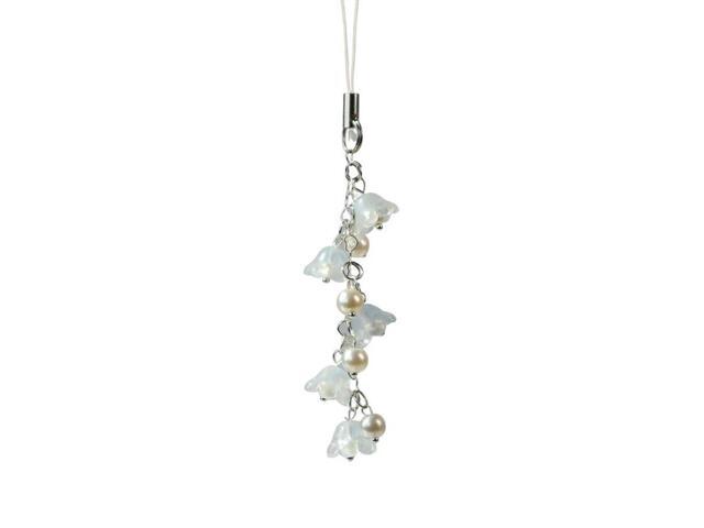 Vintage Lily of the Valley Y2K Aesthetic Beaded Cell Phone Chain Fairy Mobile Pendant Lanyard - Unique Vintage Phone Accessories