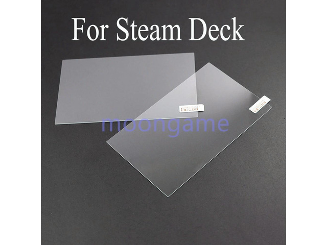 2pcs Tempered Glass Film for Steam Deck Game Console Screen Protector Anti-Scratch Guard Film for Steam Deck Accessories