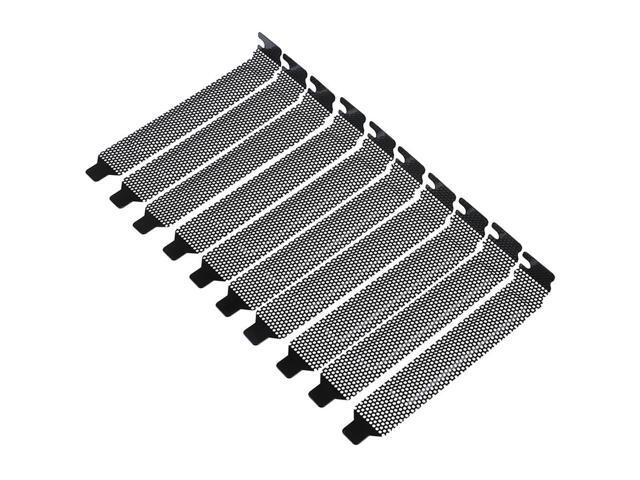10Pcs/lot Black Hard Steel Dust Filter Blanking Plate PCI Slot Cover