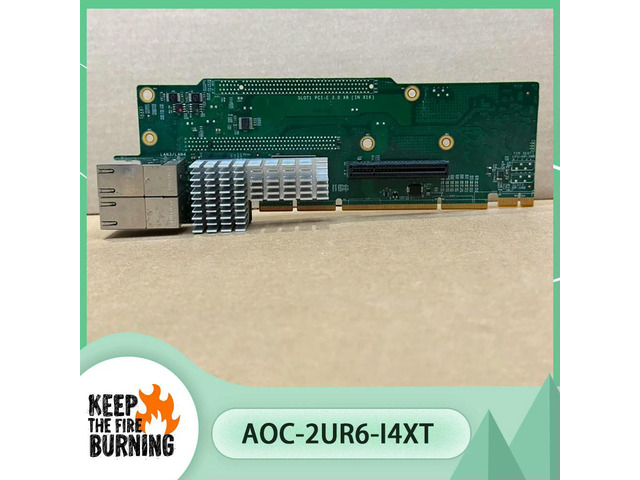 Four port 10 Gigabit Ethernet card AOC-2UR6-i4XT