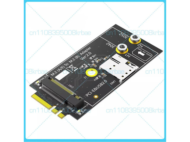 For the M.2 Key B to A+E adapter with a NANO SIM card slot, it is suitable for 3G/4G/5G modules.