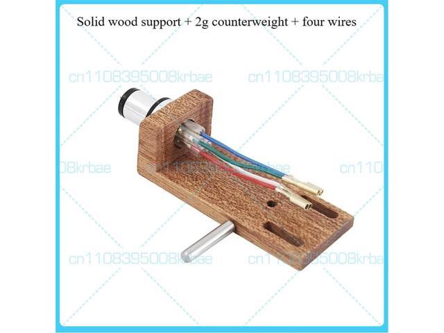 FOR Vinyl Turntable Solid Wood Tonearm Base, Stylus, Cartridge, Cover, Counterweight, 4-Wire
