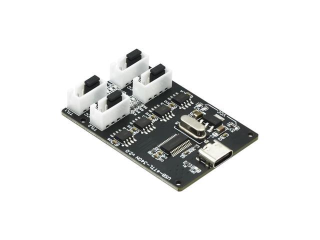 USB To TTL Module CH340 HUB TYPE-C Interface 4-Channel Four Independent TTL