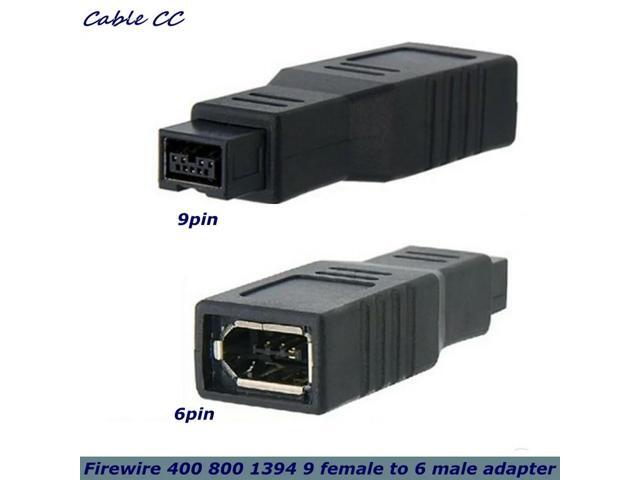 FireWire 400 to 800 Adapter Converter IEEE 1394a 6-Pin Female to 1394b 9-Pin Male