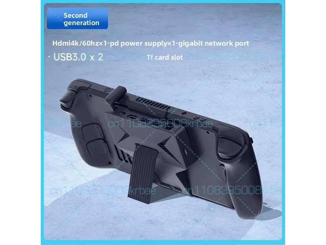For Hagibis Docking Station for Steam Deck OLED, Stand Case with HDMI 4K, RJ45 Ethernet, Type-C Hub