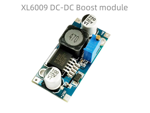 XL6009 Booster module The output current of the DC-DC power module can exceed the LM25774A by 400KHz in stock