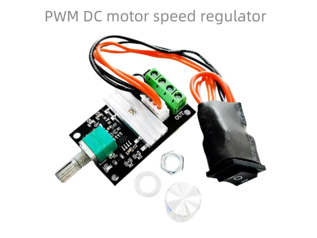 PWM DC motor speed regulator 6V, 12V, 24V 3A speed control switch with forward and reverse rotation function