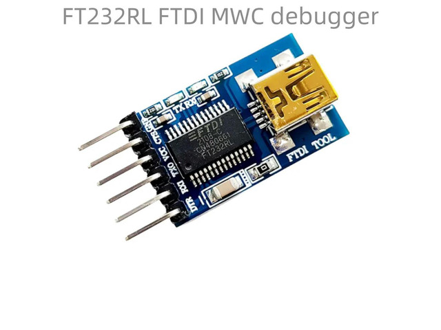 The FT232RL FTDI MWC debugger USB to TTL supports dual power supplies of 3.3V and 5V and is in stock