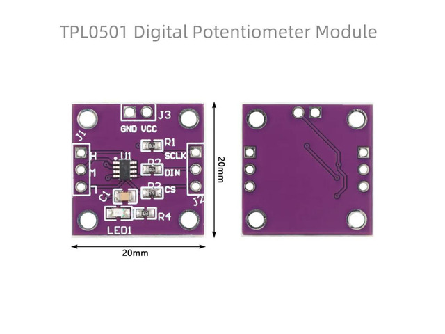 TPL0501 Digital Potentiometer Module - 100K Adjustable SPI Port for Adjusting Bridge Balance Sensor - Single Channel