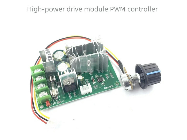 DC10-60V DC motor governor 12V 24V 36V 48V High power drive module PWM motor governor 20A current regulator in stock