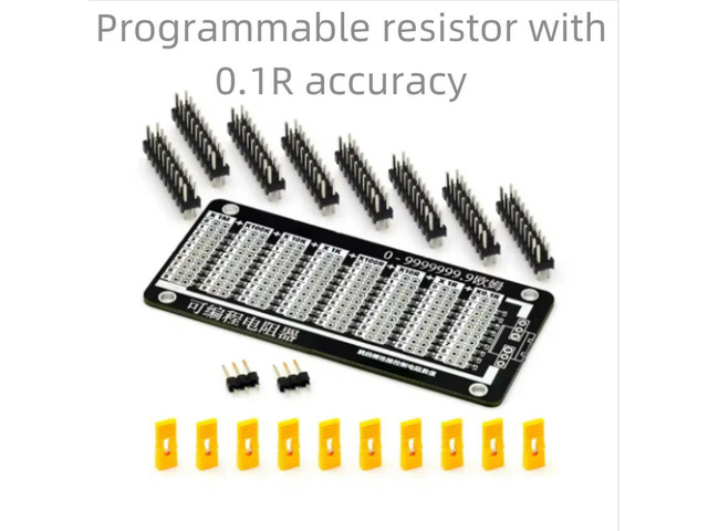Programmable resistors replace low-power sliding rheostats with an accuracy of 0.1R