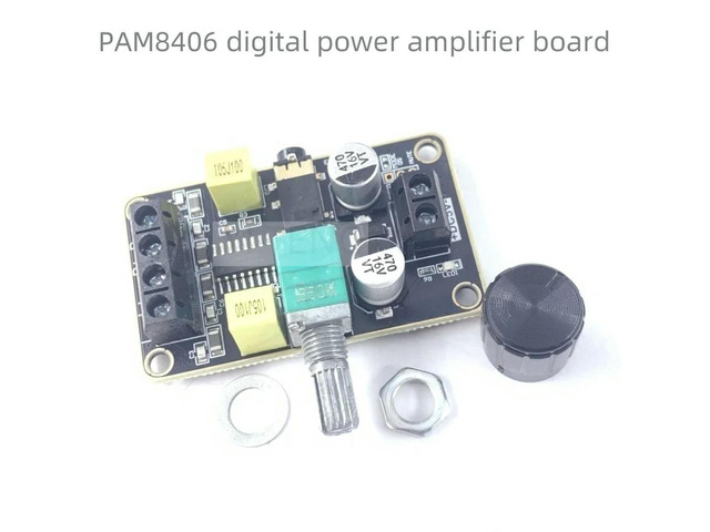 5V PAM8406 digital power amplifier board DIY small speaker, 5W+5W dual-channel stereo Class D power amplifier module
