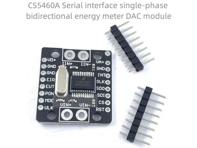 MCU-5460 CS5460A serial interface single-phase bidirectional power energy metering module