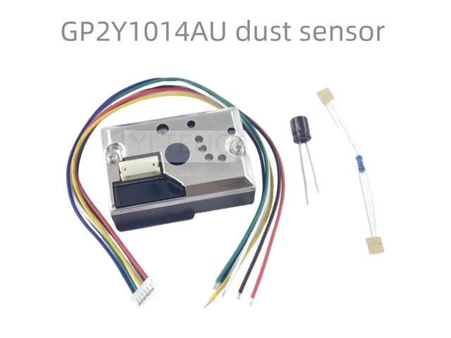 GP2Y1014AU0F Compact Optical Dust Sensor Compatible GP2Y1010AU0F GP2Y1010AUOF Smoke Particle Sensor (with wire)
