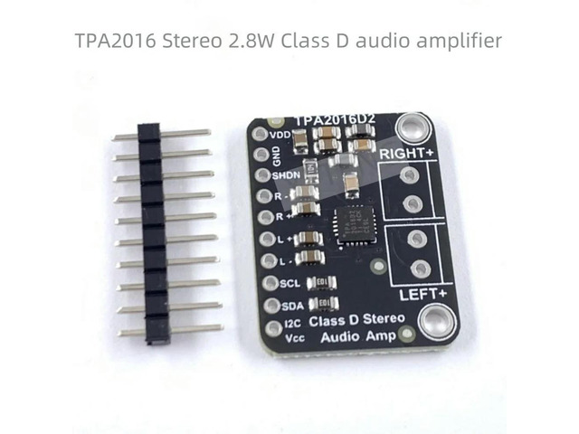 TPA2016 Stereo 2.8W Class D audio amplifier I2C and AGC control audio module Compact module