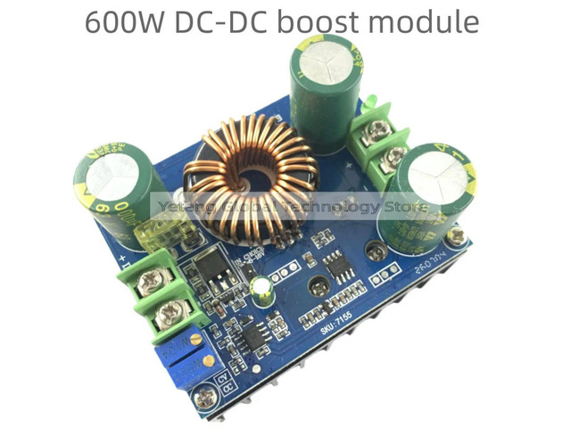 600W DC-DC boost module solar notebook power supply 10-60V up 12-80V high-power C6A1 in stock