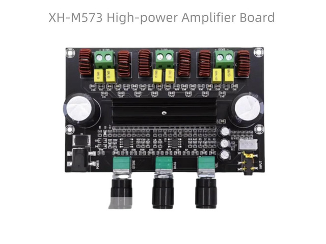 TPA3116D2 XH-M573 High-power 2.1-channel Digital Amplifier Board. 80W + 80W + 100W Subwoofer