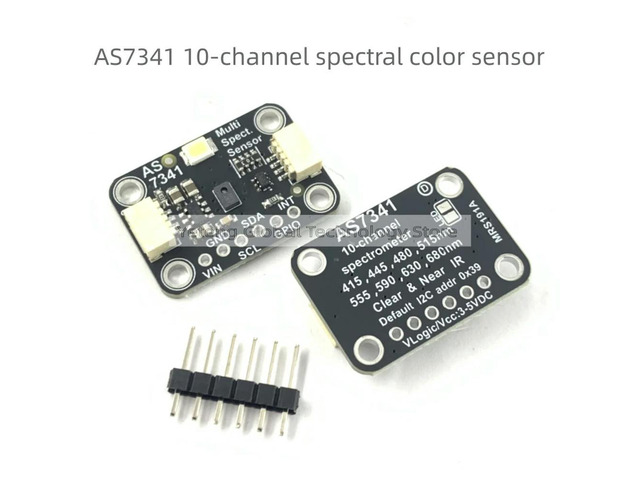 AS7341 module 10-channel spectral color sensor expansion board - Compatible with STEMMA QT/Qwiic, suitable for